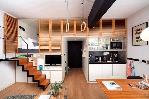 Thiết kế nội thất ấn tượng cho căn hộ 25m2