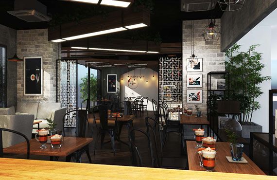 Thiết kế - Thi công quán Coffee - Bar